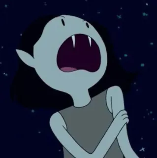 🖤 Marceline Adventure Time cartoon, vampire, adventure time, marceline, animated whatsapp sticker