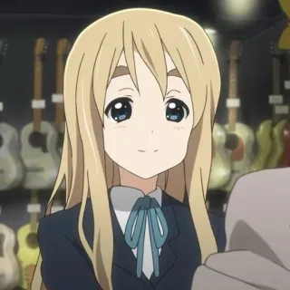 🍚 Kotobuki Tsumugi K-On! Аниме, Девушка, Милая, Муги, Котобуки Цумуги, K-On!, Музыка telegram sticker