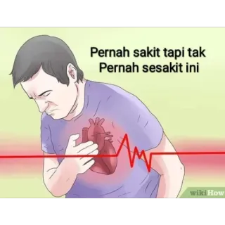 😔 Pernah sakit tapi tak Pernah sesakit ini 失恋, 痛み, 傷, 悲しみ telegram sticker