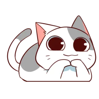 ☺️ แมว, น่ารัก, การ์ตูน, สติกเกอร์, สัตว์, ลูกแมว telegram sticker