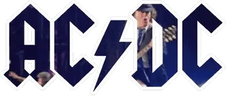 🎸 AC/DC ACDC, Band, Musik, Rock, Logo telegram sticker