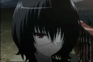 🖤 Mei Misaki Another Anime, Manga, Horror, Mystery, Mei Misaki, Another telegram sticker