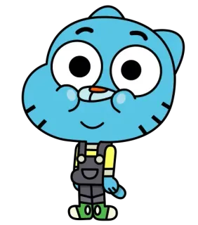 ☺️ Gumball Watterson The Amazing World of Gumball Cartoon, Gumball, Watterson, blaue Katze, animiert, Figur whatsapp sticker