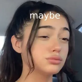 😡 maybe talvez, expressão, dúvida, incerteza telegram sticker