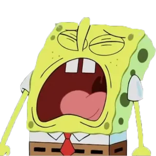😭 Spongebob Desenho animado, Bob Esponja, Gritando, Meme, Nickelodeon, Chorando whatsapp sticker