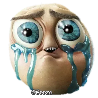 😭 @Cooze meme, sad, crying, emotional, face, tearful, internet meme telegram sticker