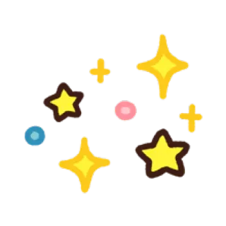 🌠 Sterne, Funkeln, glänzend, süß, Dekoration telegram sticker