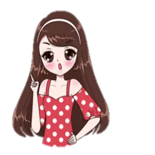☝ desenho animado, mulher, menina, fofo, anime, mangá telegram sticker