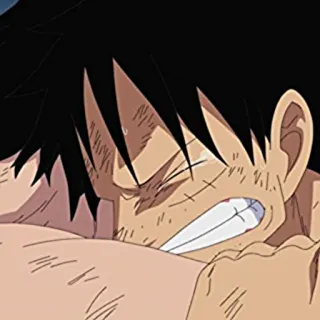 🔥 Luffy One Piece anime, one piece, luffy, chorando telegram sticker