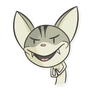 😏 chat, dessin animé, animal, autocollant, drôle, mignon whatsapp sticker