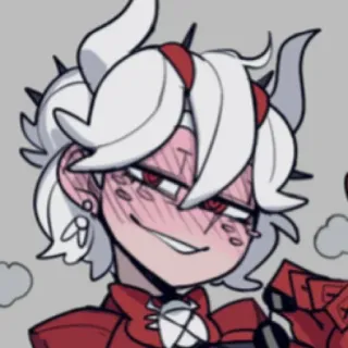 🌝 Justice Helltaker helltaker, アニメ, 悪魔, justice, キャラクター, ゲーム telegram sticker
