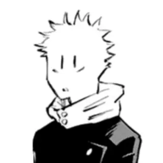❓ Itadori Yuji Jujutsu Kaisen anime, manga, Itadori Yuji, Jujutsu Kaisen, character, sticker whatsapp sticker