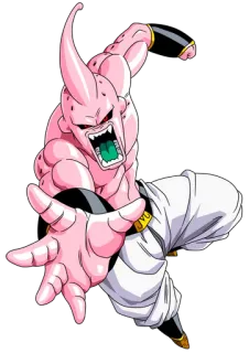 👾 Majin Buu Dragon Ball Z anime, fighting, villain, dbz telegram sticker