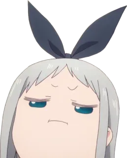 😒 anime, character, cute, meme, facial expression telegram sticker