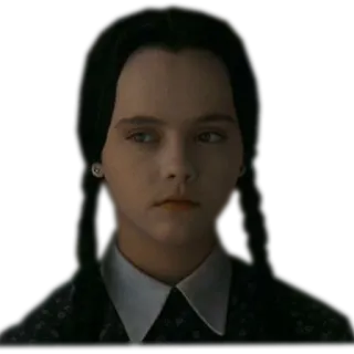😶 Wednesday Addams The Addams Family Mercredi Addams, Famille Addams, Christina Ricci, Gothique, Personnage, Film telegram sticker