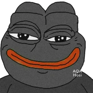 🙂 Pepe the Frog pepe, kikker, meme, internet meme, smug, cartoon, personage telegram sticker