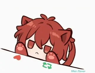 ❤️ アニメ, 猫, 可愛い, 漫画 telegram sticker