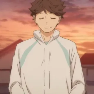 💗 Oikawa Tooru Haikyuu!! Anime, Haikyuu, Oikawa Tooru, Alzatore, Pallavolo telegram sticker
