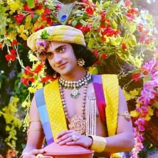 🙂 Krishna Krishna, Hindu God, Hinduism, religion, spiritual telegram sticker