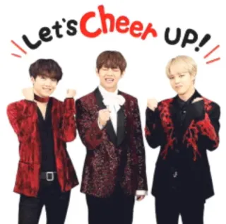 ✊ Let's Cheer up! cheer, celebration, support, encouragement, happy, positive telegram sticker