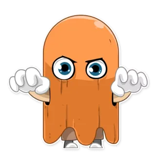 👻 fantasma, desenho animado, assustador, fofo, personagem, monstro, halloween telegram sticker