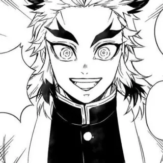 😀 Rengoku Kyoujurou Demon Slayer rengoku, demon slayer, anime, manga telegram sticker