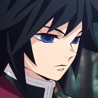 🌊 Giyu Tomioka Demon Slayer Аниме, Клинок, рассекающий демонов, Гию Томиока, Персонаж telegram sticker