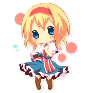 ☺️ Anime, Chibi, Niedlich, Mädchen, Cartoon, Kawaii telegram sticker
