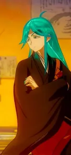 🤔 anime, character, houseki no kuni, phosphophyllite, digital art, gem telegram sticker