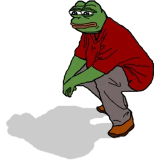 🐸 Pepe the Frog pepe, rana, meme, triste telegram sticker