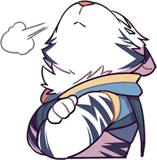 😤 Katze, Cartoon, müde, erschöpft, frustriert, schmollend whatsapp sticker