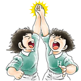 🙌 Cartone animato, Batti il cinque, Anime, Festa, Amicizia telegram sticker