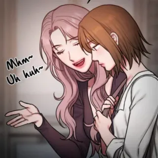 👙 Mhm~ Uh huh Frau, Mädchen, Anime, Manga, Cartoon, Gespräch, Freundschaft telegram sticker