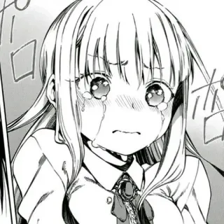 😭 anime, girl, crying, sad, manga, emotional telegram sticker