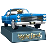 🎁 Snoop Dogg auto, lowrider, Snoop Dogg, auto d'epoca, automobile whatsapp sticker