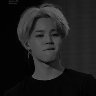 🖇 Park Jimin prussian blue kpop, cantante, bts, jimin, ídolo, coreano whatsapp sticker