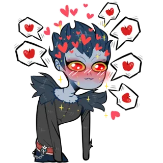 😍 Ryuk Death Note Anime, Shinigami, Apel, Hati, Death Note whatsapp sticker