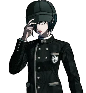 😠 Shuichi Saihara Danganronpa V3: Killing Harmony Anime, Shuichi Saihara, Danganronpa, Danganronpa V3, Killing Harmony, Postać whatsapp sticker