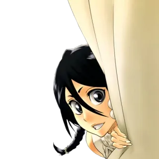 ✋ Rukia Kuchiki Bleach Anime, Manga, Bleach, Rukia Kuchiki, Personnage, Coup d'œil, Mignon whatsapp sticker