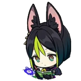 📕 Tighnari Genshin Impact ไทนาริ, genshin impact, วิดีโอเกม, ตัวละคร, อนิเมะ, เกม, น่ารัก telegram sticker