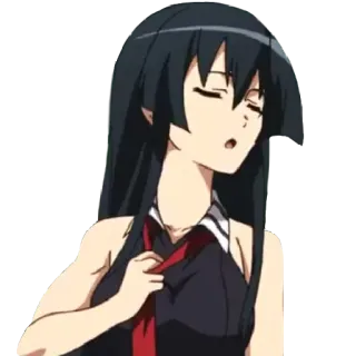 🥵 Akame Akame ga Kill! Аниме, Мультфильм, Акаме, Akame ga Kill, Персонаж telegram sticker