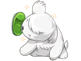 🎮 hit, aanval, dier, cartoon telegram sticker