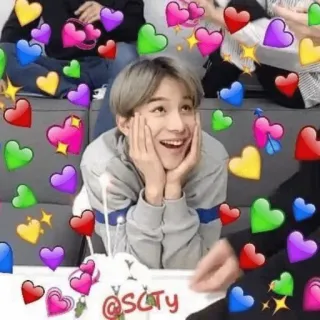 🔥 @scty coração, amor, fofo, Kpop, fã, ídolo whatsapp sticker