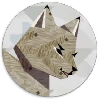 😏 animale, lupo, geometrico, adesivo telegram sticker