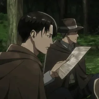 🏹 Levi Attack on Titan Anime, Atak Tytanów, Levi Ackerman, Żołnierze, Manga telegram sticker