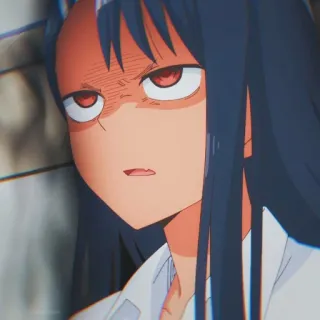 🎭 Nagatoro Don't Toy with Me, Miss Nagatoro Anime, Manga, Nagatoro, Tức giận, Biểu cảm telegram sticker
