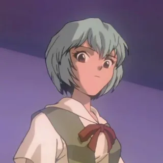 📓 Rei Ayanami Neon Genesis Evangelion Anime, Rei Ayanami, Neon Genesis Evangelion, Manga, Charakter, Cartoon whatsapp sticker