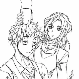 😳 Anime, Cartone animato, Caffè, Esaurito, Mattina, Disegno, Stanco telegram sticker