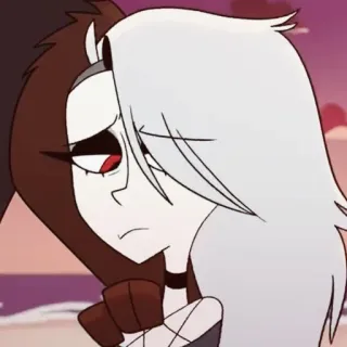 😕 Loona Helluva Boss piekielny ogar, Helluva Boss, Loona, kreskówka, anime, demon, postać telegram sticker