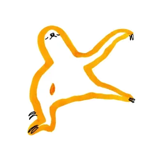 😎 ленивец, животное, милый, акварель, рисунок, млекопитающее, ленивый telegram sticker
